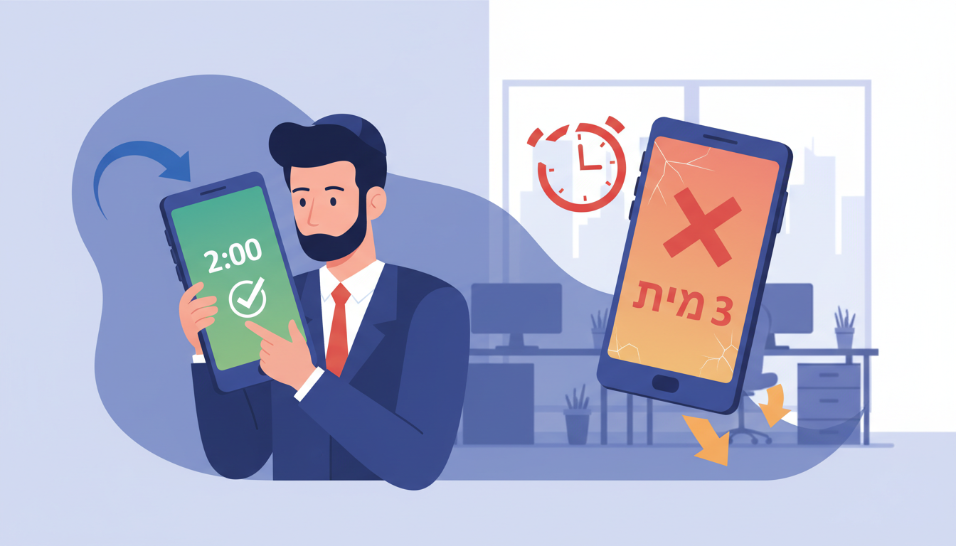 מהירות מענה לליד - דקות מול ימים